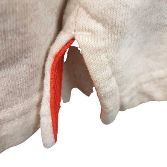 NHL 47 Edmonton Oilers Vintage Lacer Hoodie Pullover Large US L Oatmeal Hockey - Picture 15 of 16